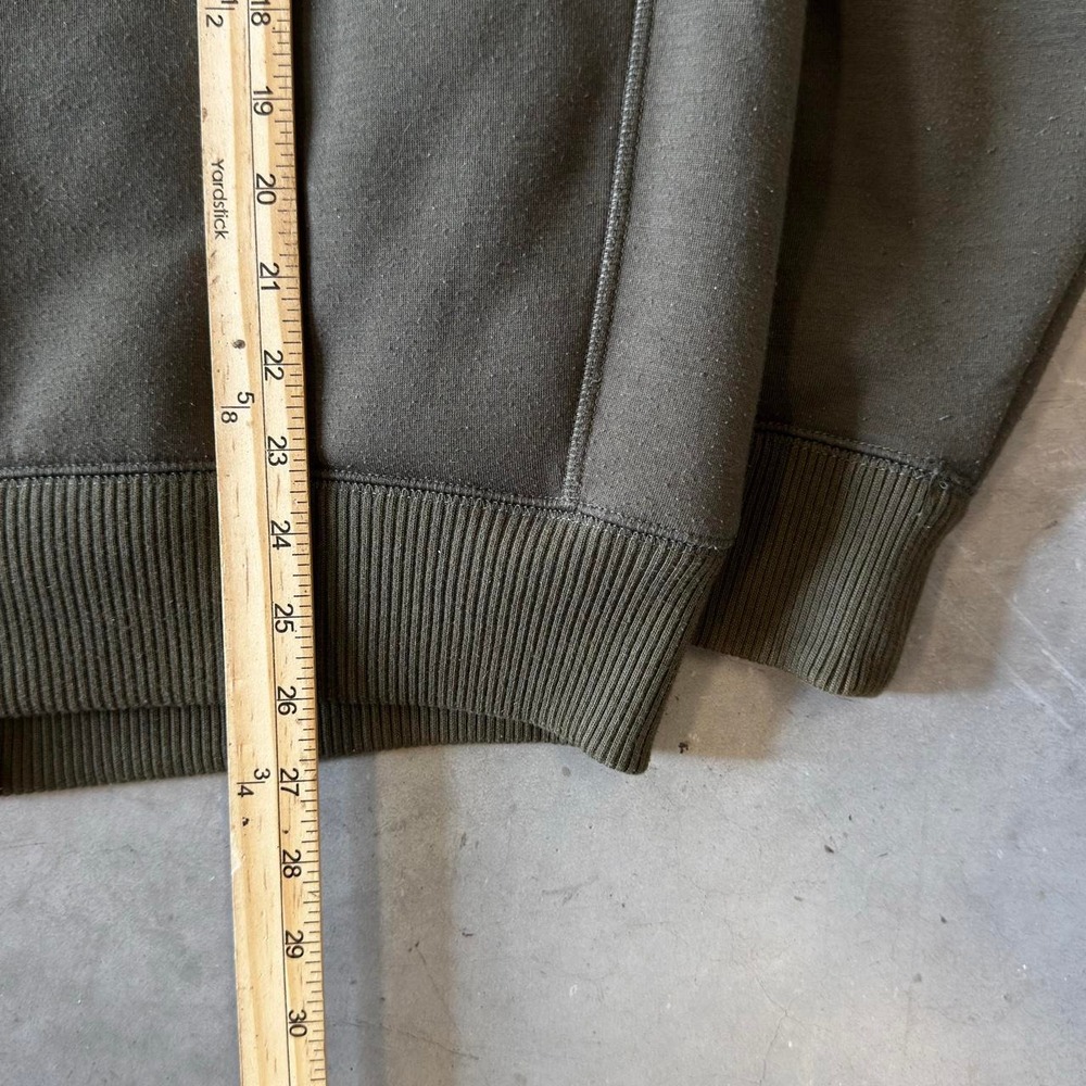 Vintage gap olive green zip up Sherpa lined sweatshirt - Picture 5 of 6